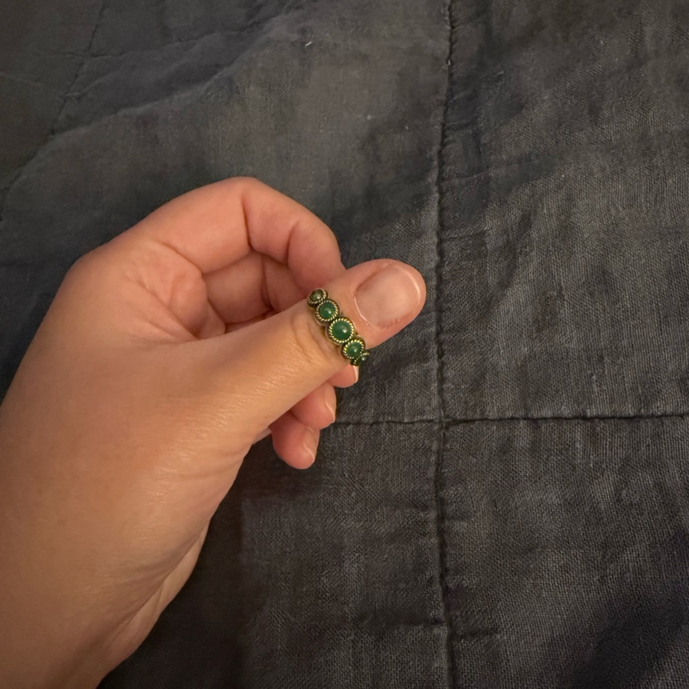 Milky Emerald Ring